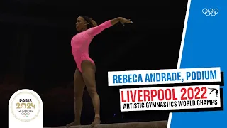 Rebeca Andrade - first Olympic champ in artistic gymnastics from Brazil | podium training #WGC2022