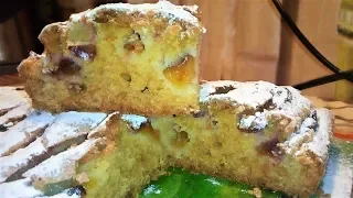 Пирог со СЛИВАМИ из пудингового теста это МЕГА вкусно.  Pie with PLUM