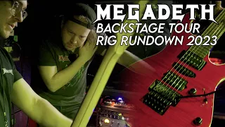 Megadeth "Rig Rundown and Backstage Tour" on CRUSH THE WORLD TOUR 2023