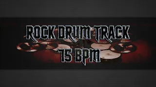 Slow Rock Drum Track 75 BPM (HQ,HD)