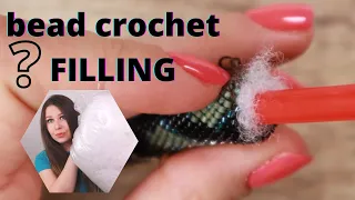 Bead crochet rope filling material | What to put inside the bead crochet rope?