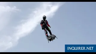 Frenchman to try flying across English Channel on his flyboard