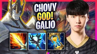 CHOVY IS A GOD WITH GALIO! - GEN Chovy Plays Galio MID vs Akshan! | Season 2024