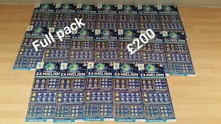 Full Pack of 20 £10 Scratchcards