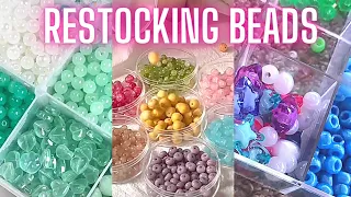 ASMR RESTOCKING AND ORGANIZING BEADS 🍀 TIKTOK BUSINESS COMPILATION