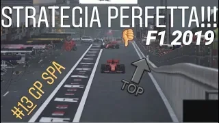 F1 2019 #13 SPA FRANCORCHAMPS STRATEGIA PERFETTA f1 2019 gp belgio ferrari sf90 carriera ps4