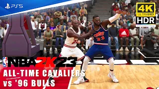 NBA 2K23 [PS5 4K HDR] All-Time Cavaliers vs '96 Bulls - LeBron James vs Michael Jordan - Gameplay