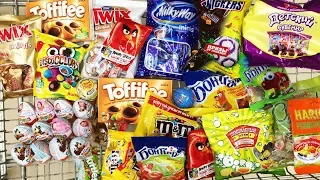 NEW! A Lot Of Candy 2018 #38 ASMR / АСМР Покупка Очень много конфет и сладостей,Киндер Сюрпризы