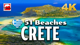 51 Best Beaches of West CRETE, Greece 🇬🇷 ► Beach Guide, 30 min. 4K Travel in Greece #TouchGreece