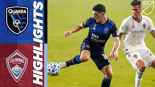 San Jose Earthquakes vs. Colorado Rapids | September 5, 2020 | MLS Highlights