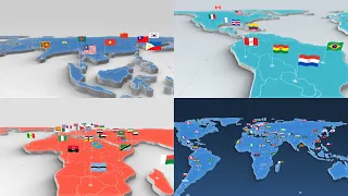 World Map Flag Kit ( After Effects Template ) ★ AE Templates
