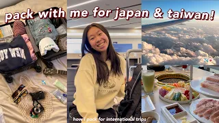 PREP & PACK with me for asia! prepare to go to japan and taiwan with me: help me prepare for asia!