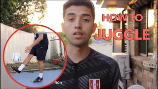How to Juggle a Soccer Ball for Beginners Tutorial 2020