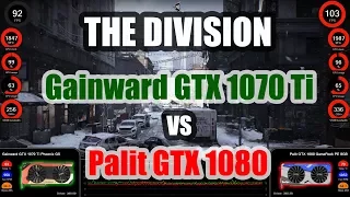 The Division - Gainward GTX 1070 Ti Phoenix GS vs Palit GTX 1080 GameRock Premium Edition