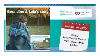 FASD Awareness Month Virtual Seminar Series 2020: Geraldine & Lola's Story