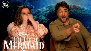 Melissa McCarthy & Javier Bardem on The Little Mermaid, famous role swapping & the hair!