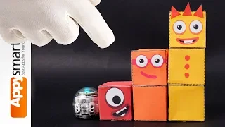 Fan Made Numberblock 3 Figure (Ozobot Inside) - Fun Crafts Tutorial for Kids
