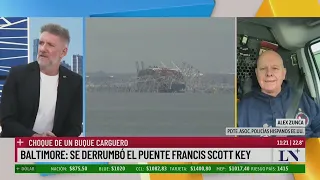 Un barco derribó el puente de Baltimore; el informe de Alex Zunca desde EE.UU.