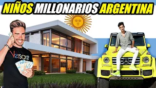 ASI VIVEN LOS NIÑOS MILLONARIOS DE ARGENTINA 🤑