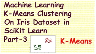 Machine Learning  K Means Clustering in SciKit Learn with Iris Data Part 3