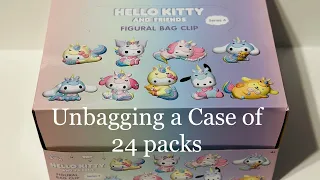 Unbagging a Case of Hello Kitty & Friends Pastel Unicorn Figural bag Clip, Series 4 🤗💖