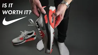 2024 "Infrared" Nike Air Max 90 Gore-tex review and on feet