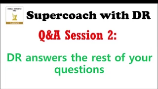 AFL Supercoach 2020 Q&A Video 2: DR answers more of your questions