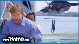 Walker Dives After Drowning Undercover Agent | Walker, Texas Ranger