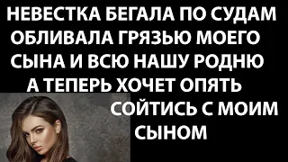 Истории из жизни Невестка бегала по судам, обливала грязью