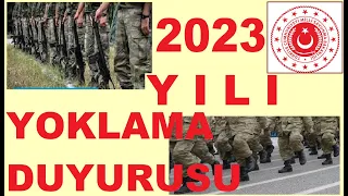 ASKERLİK 2023 YILI YOKLAMA DUYURUSU | MSB ASAL 2023 YILI YOKLAMA BAŞVURULARI NE ZAMAN BAŞLIYOR?