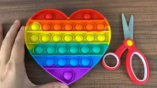 Rainbow Heart Pop It ASMR 💝 Satisfying Sound for Relaxing