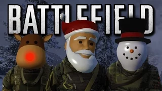 Battlefield 4 Christmas Edition - Easter Eggs, Sleigh Battle, Christmas Presents! (Funny Moments)