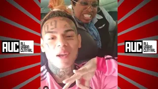 6ix9ine Goes To Court In His Dad Shirt And Pink Jordans