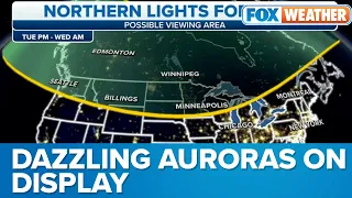 Dazzling Auroras Could Be On Display Across Northern Tier Of US On Tuesday
