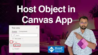 Host Object in Power Apps Canvas Application