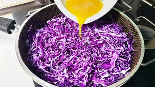 Cabbage with eggs tastes better than meat! simple and delicious | delicious dinner recipe!