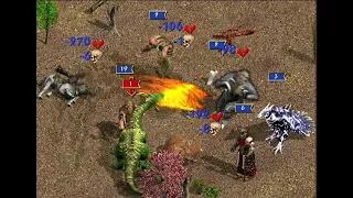 Megadragon VS all towns /Heroes of Might and Magic 4
