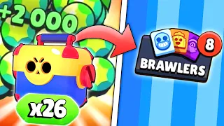 I UNLOCKED 8 BRAWLERS ON THIS 0 TROPHY ACCOUNT! BRAWL STARS BOX OPENING!