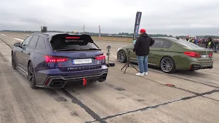 1000HP Audi RS6 Avant C8 vs BMW M5 F90 Competition