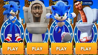 Sonic Prime Dash - Movie Sonic vs Skibidi Toilet vs All Bosses Eggman Zazz All Characters Unlocked