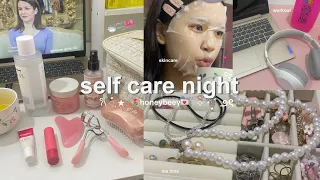 𝜗𝜚 ⊹my night routine‧₊˚🐇|| skincare, workout, journal, etc 🧖‍♀️