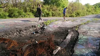 Centralia's graffiti Highway in Centralia,Pennsylvania part 2