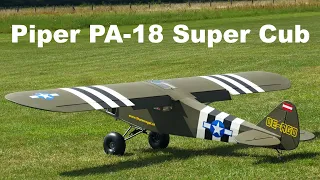 Piper PA-18 Super Cub | giant scale RC airplane | 4K | Holesov 2021