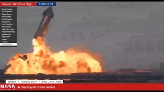 Прототип корабля Starship компании SpaceX взорвался после посадки в Техасе.