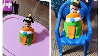 cute doll clay making 👗 fashion (love you india)@cutedollfashionactivity #fashion #dolls