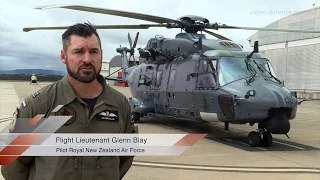 New Zealand NH-90 Helicopter arriving at HMAS Albatross