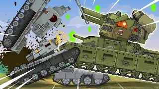 Mad strongman. Cartoons about tanks