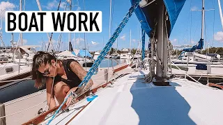 Fixing leaky windows on Catalina 30 | SAILINGSOMEWHERE