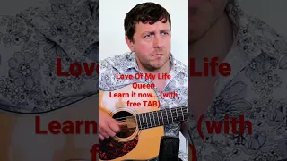 Love Of My Life - Fingerstyle Guitar Lesson 🎸🎸🎸👑 Drue James