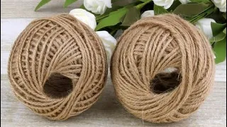 НЕВЕРОЯТНАЯ КРАСОТА из ДЖУТА своими руками / Jute craft idea